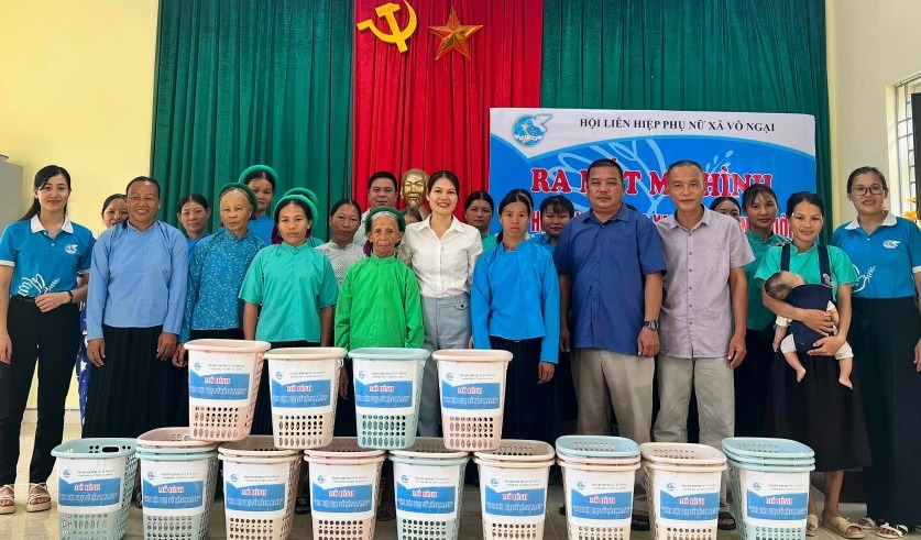 Hội LHPN xã Vô Ngại (huyện Bình Liêu) ra mắt mô hình “Chi hội Phụ nữ sống xanh”