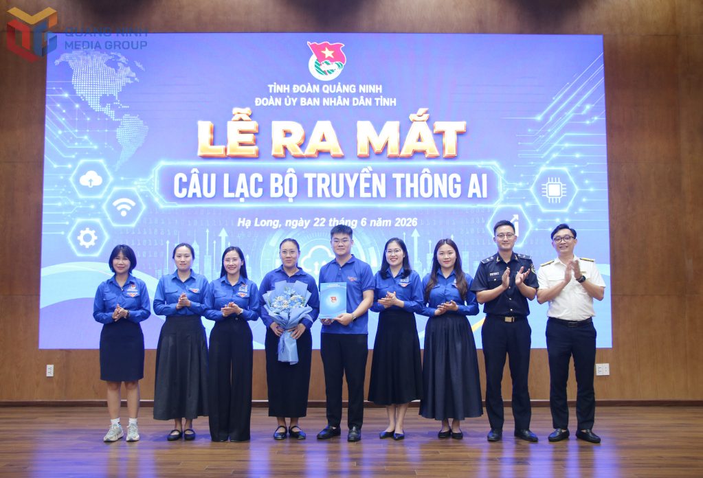 Đoàn Thanh niên UBND tỉnh ra mắt Câu lạc bộ Truyền thông AI.