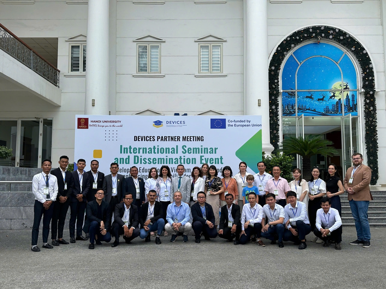 A group of people posing for a photoAI-generated content may be incorrect.